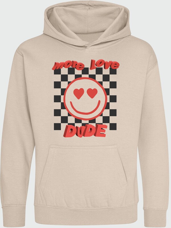 Seraphine Brands In Natural Valentine's Day More Love Dude Hoodie