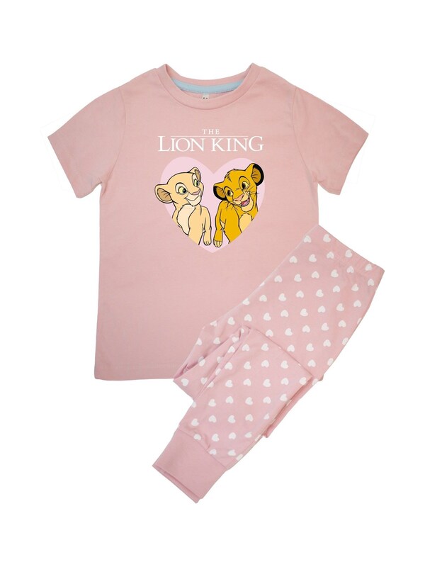 Seraphine Brands In Pink 100% Cotton Disney Lion King Heart Girls Hearts Pyjamas