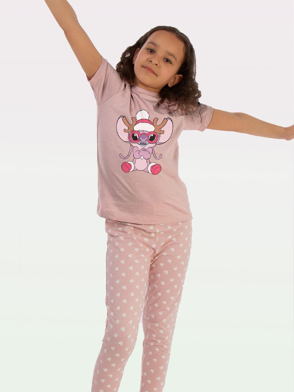 seraphine Brands In Pink Disney Lilo & Stitch Angel Christmas Look Pyjamas
