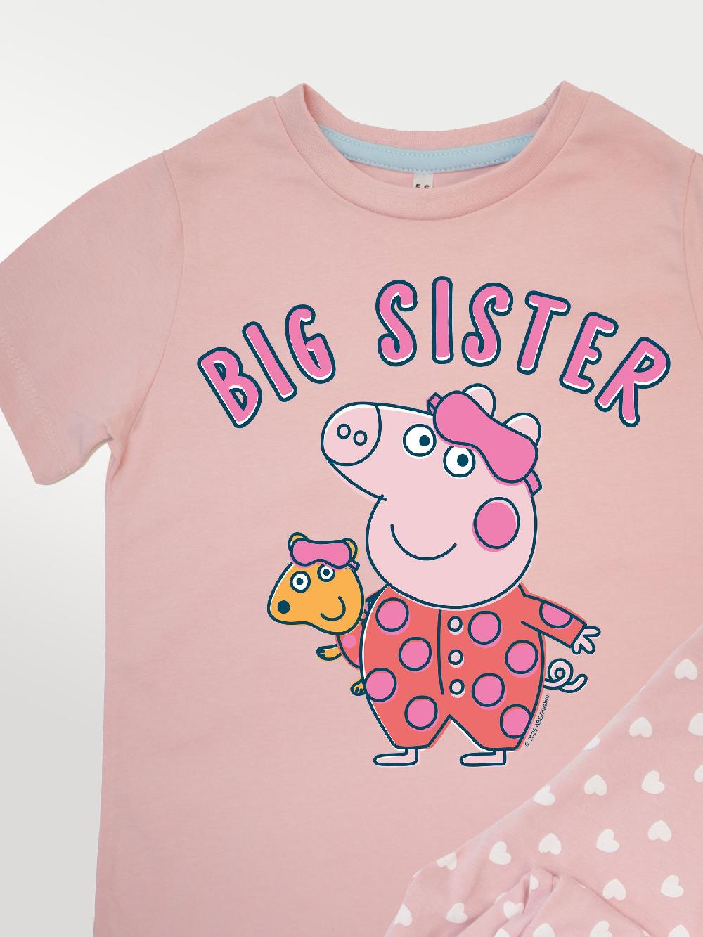 seraphine Brands In Pink Peppa Pig Big Sister Pyjamas