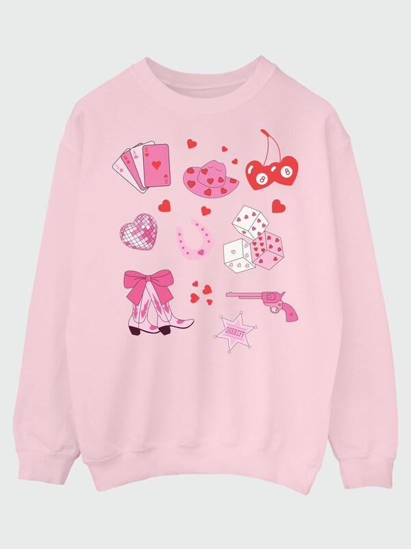 Seraphine Brands In Pink Valentine's Day Cowgirl Sweat Top