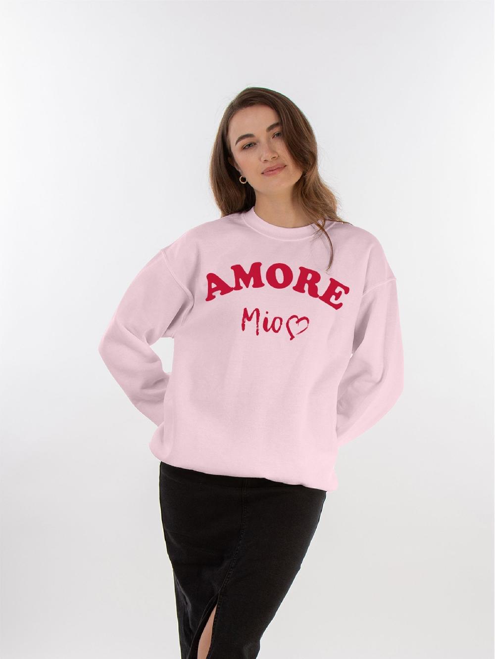 seraphine Brands In Pink Women Valentine's Day Amore Mio Sweatshirt