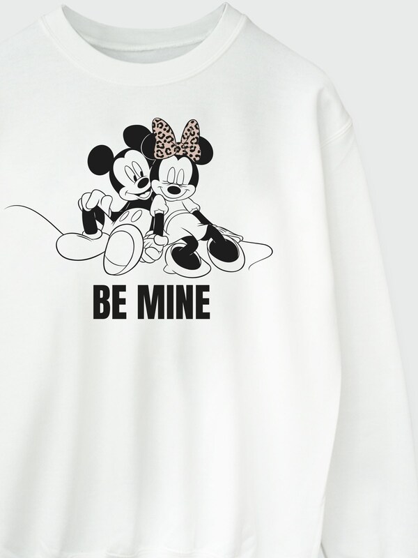 Seraphine Brands In White Disney Minnie And Mickey Be Mine Sweatshirt