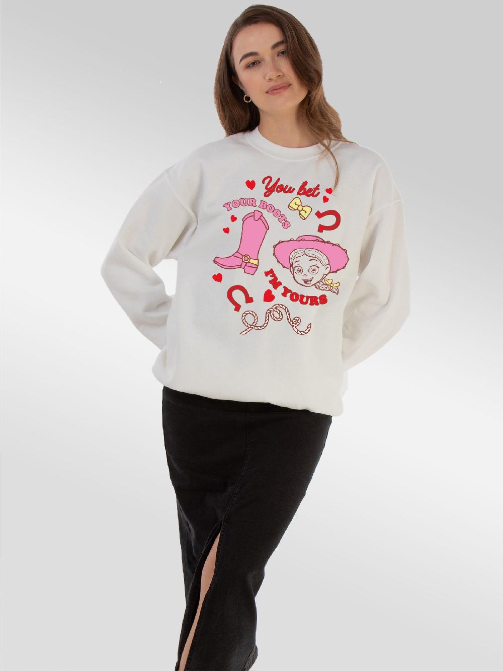 seraphine Brands In White Disney Toy Story Jessie I Love You Sweatshirt
