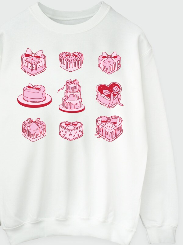 Seraphine Brands In White Valentine's Day Cake Sweat Top