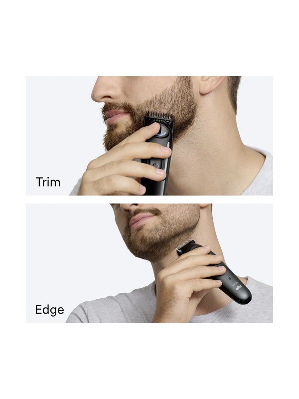 Seraphine Braun Beard Trimmer With Series 3 +3 Styling Tools 40 Lengths Sharp Blade BT3520