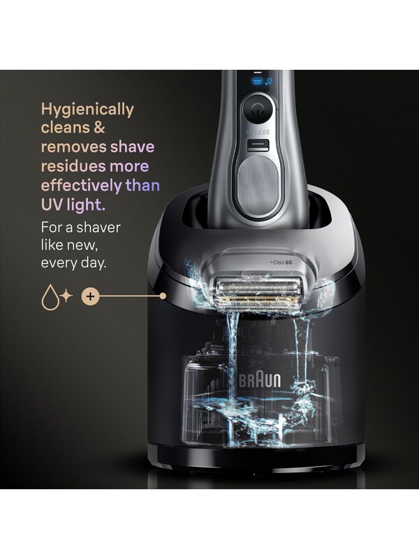 Seraphine Braun Series 9 PRO+ Electric Shaver With Pro Senso Adapt Smart Care Center 9667CC