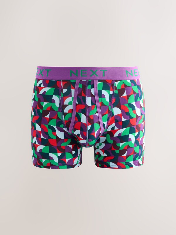 Seraphine Bright Blue/Orange/Purple Circle Geo Print A-Front Boxers
