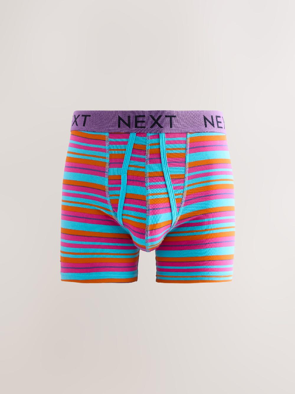 seraphine Bright Blue/Orange Spot 10 pack A-Front Boxers