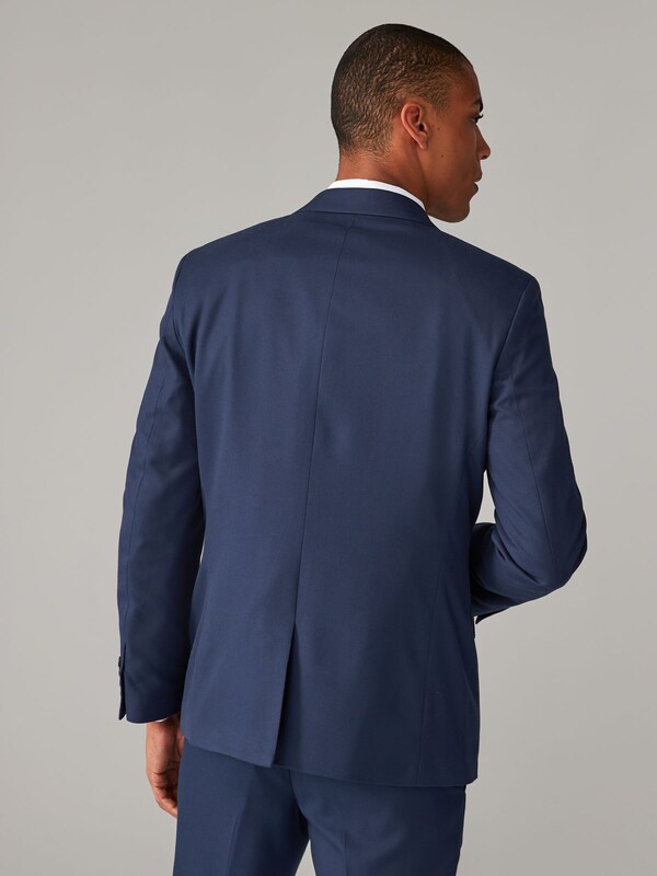 Seraphine Bright Blue Regular Fit Textured Suit Jacket