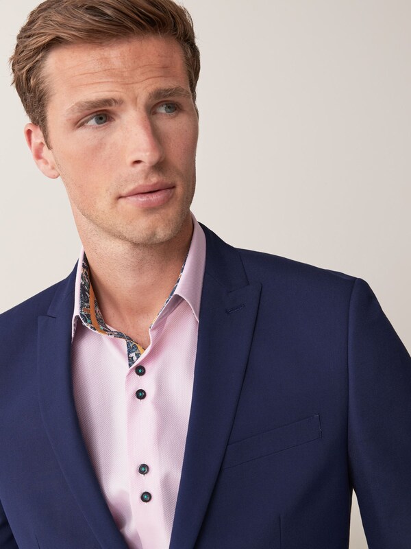 Seraphine Bright Blue Skinny Fit Two Button Suit Jacket