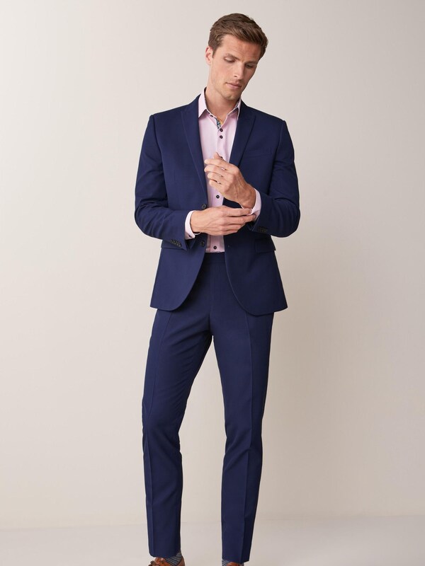 Seraphine Bright Blue Slim Fit Two Button Suit Jacket