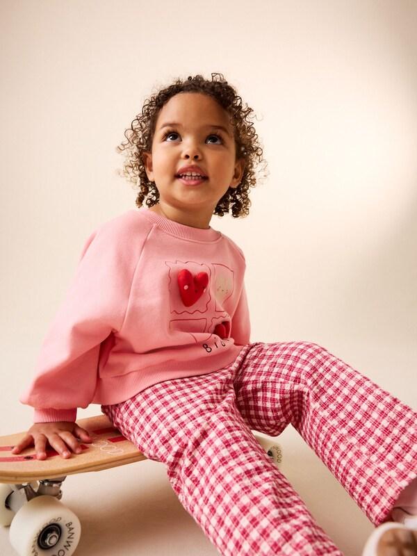 Seraphine Bright Pink Sweatshirt & Wide Leg Trousers Set (3mths-7yrs)