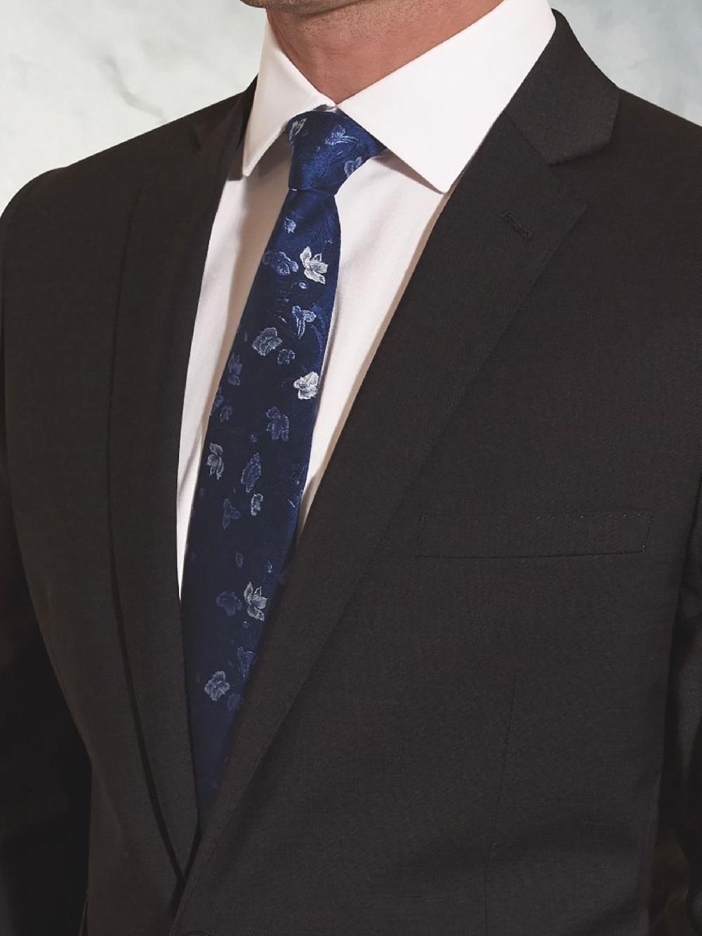 seraphine Brook Taverner Black Tailored Fit Wool Mix Washable Suit Jacket