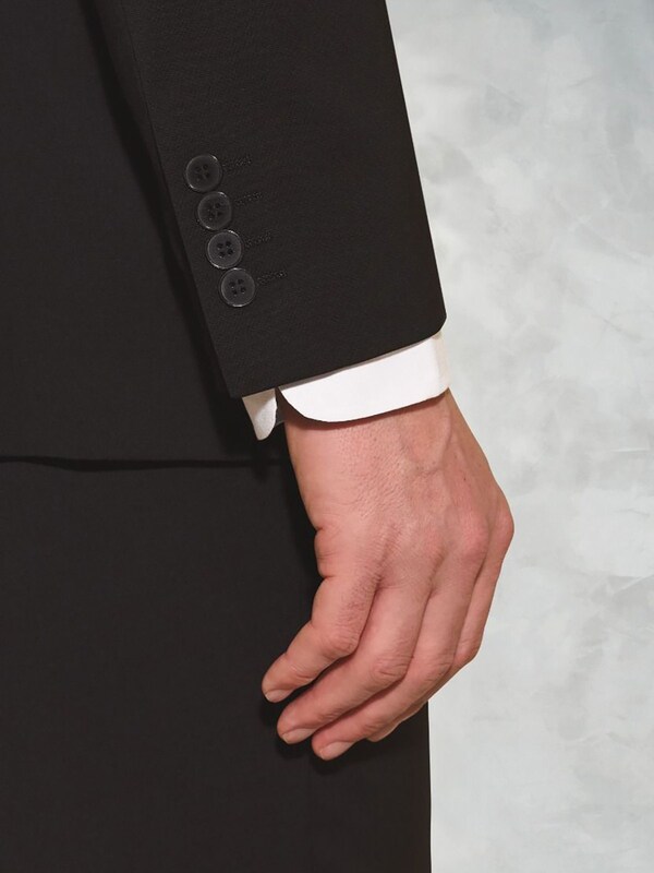 Seraphine Brook Taverner Black White Tailored Fit Wool Mix Washable Suit Jacket