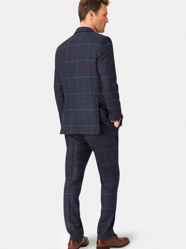 Seraphine Brook Taverner Blue Check Wool Suit Jacket