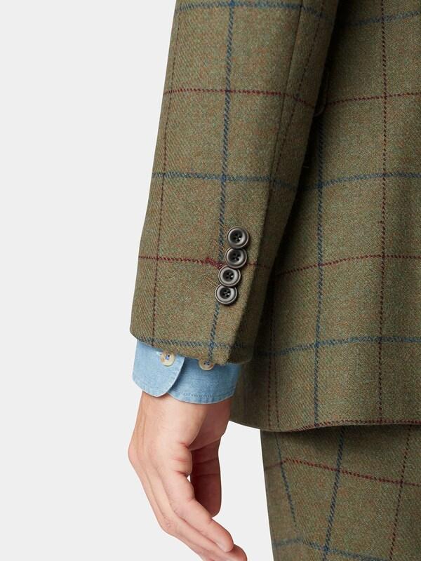 Seraphine Brook Taverner Green Check Wool Suit Jacket