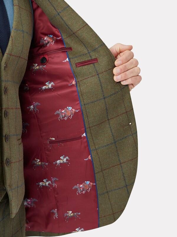 Seraphine Brook Taverner Green Check Wool Suit Jacket