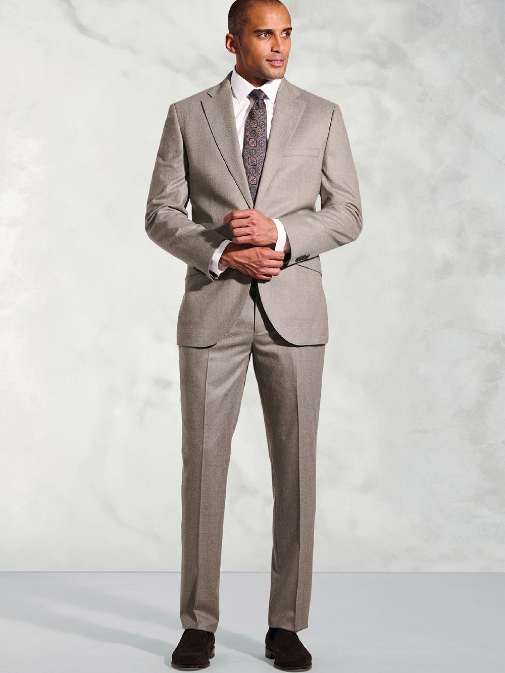 seraphine Brook Taverner Natural Italian Flannel Suit Jacket