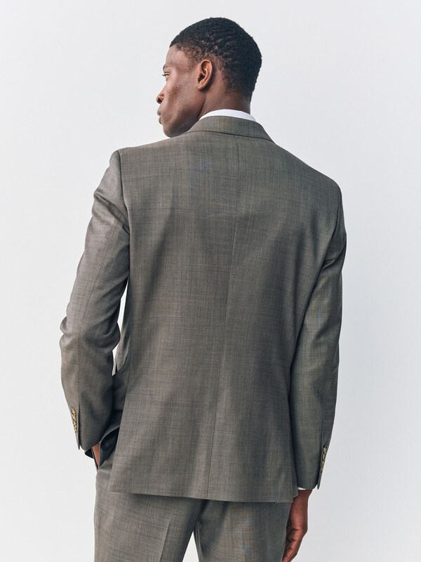 Seraphine Brown Slim Fit Signature Cerutti 100% Italian Wool Suit Jacket