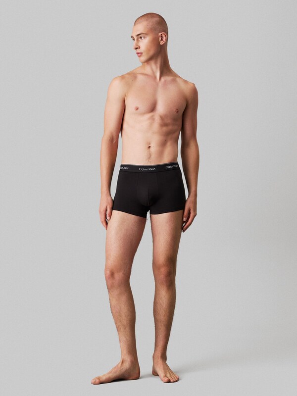 Seraphine Calvin Klein Black Tonal 5 Pack Icon Cotton Stretch Boxer Trunks Set