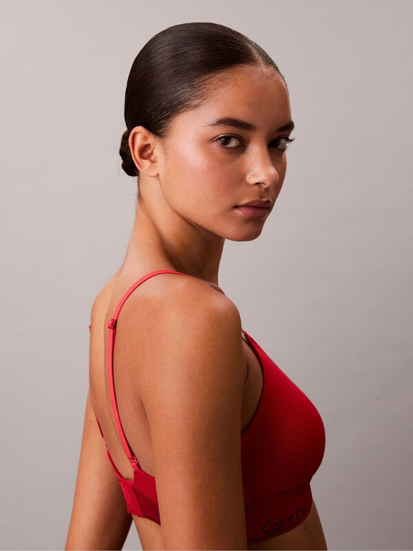 Seraphine Calvin Klein Red Valentine Edit Icon Cotton Modal Lined Triangle Bralette