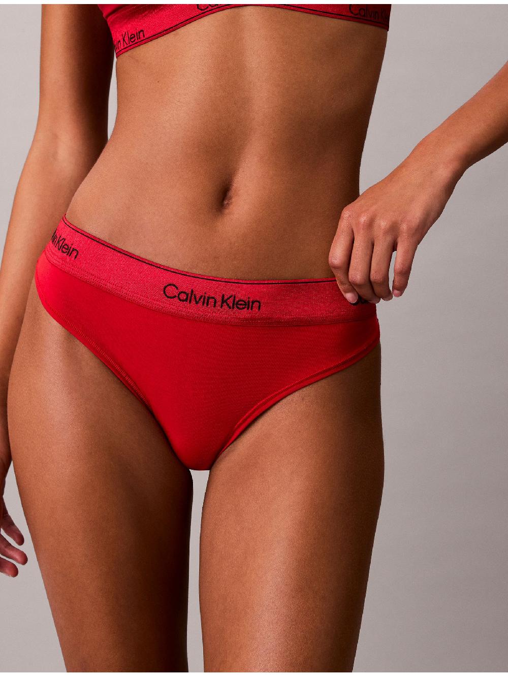 seraphine Calvin Klein Red Valentine Edit Icon Cotton Modal Thongs