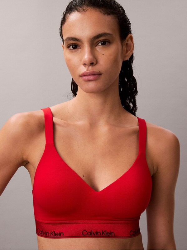 Seraphine Calvin Klein Red Valentine Icon Cotton Modal Lift Bralette