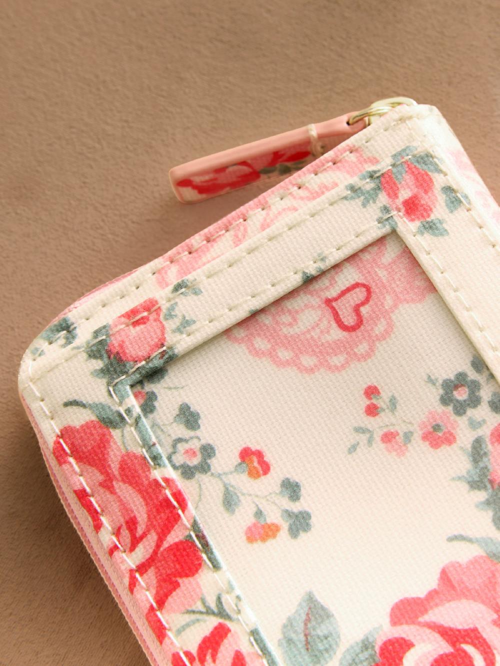 seraphine Cath Kidston Cream Hackney Rose Mini Continental Wallet