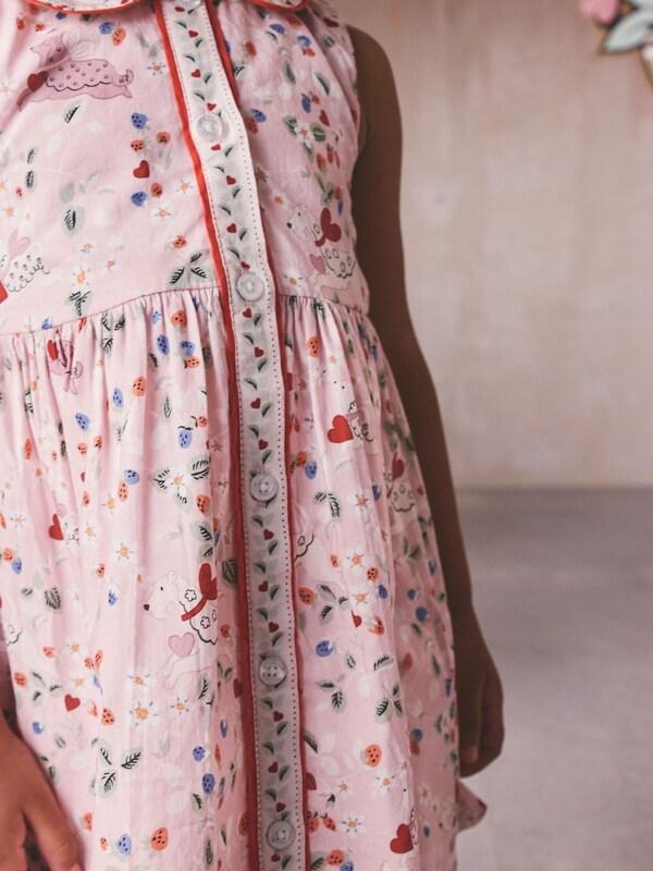 Seraphine Cath Kidston Pink Ditsy Cotton Collar Dress (3mths-8yrs)