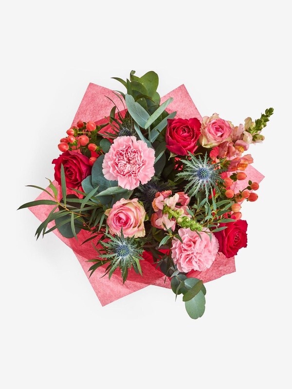 Seraphine Cath Kidston Pink Rose Flower Bouquet In Gift Bag