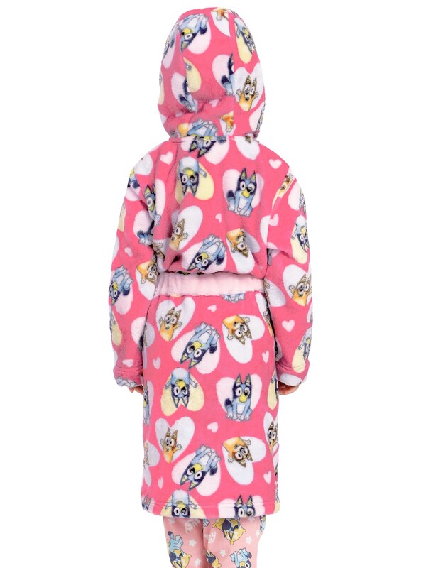 Seraphine Character Pink Bluey And Bingo Hearts Dressing Gown