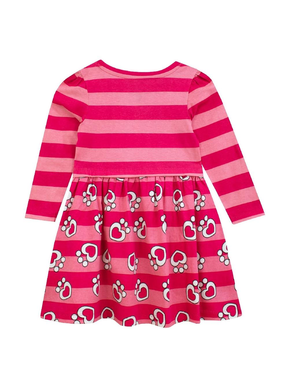 seraphine Character Pink Gabbys Dollhouse 100% Cotton Stripe Dress