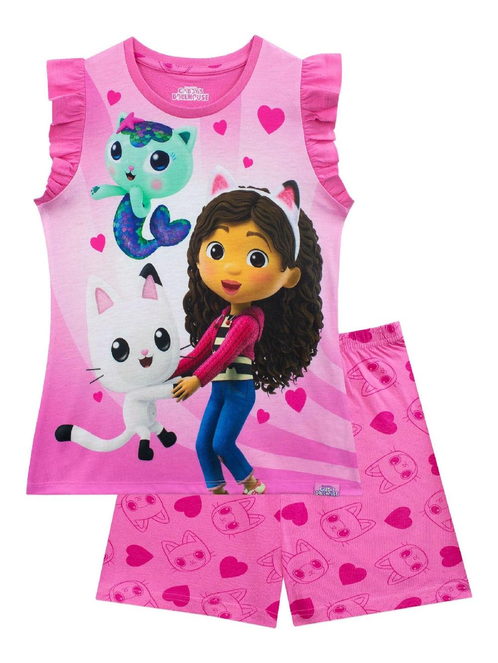 seraphine Character Pink Gabbys Dollhouse Short Pyjamas