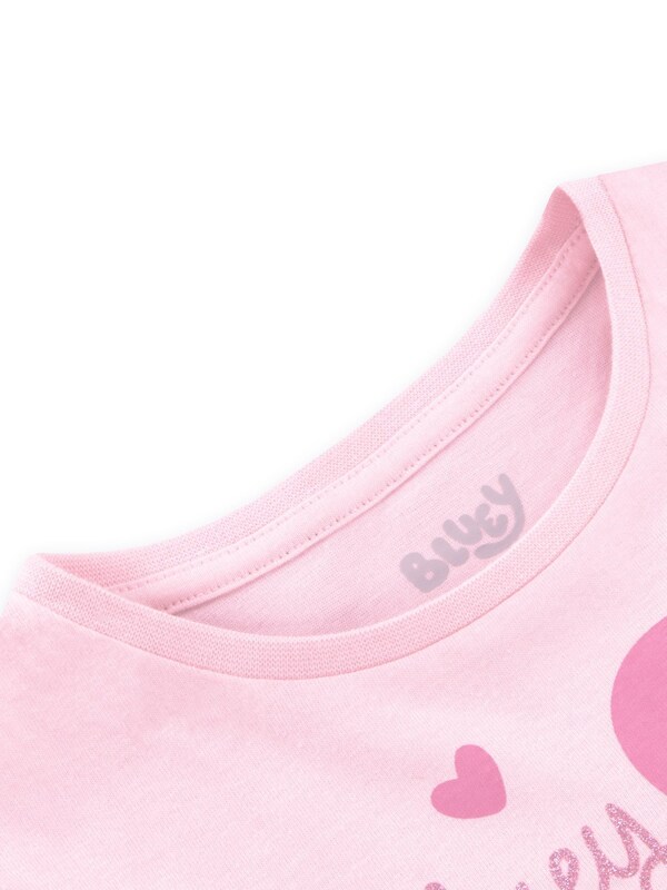 Seraphine Character Pink Heart Bluey Long Sleeve 100% Cotton Dress