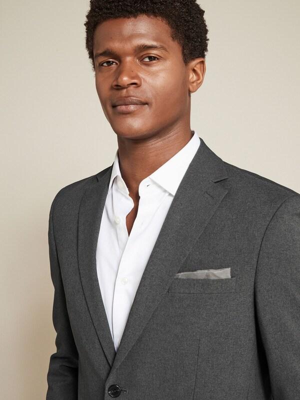 Seraphine Charcoal Grey Regular Fit Essential Suit Jacket