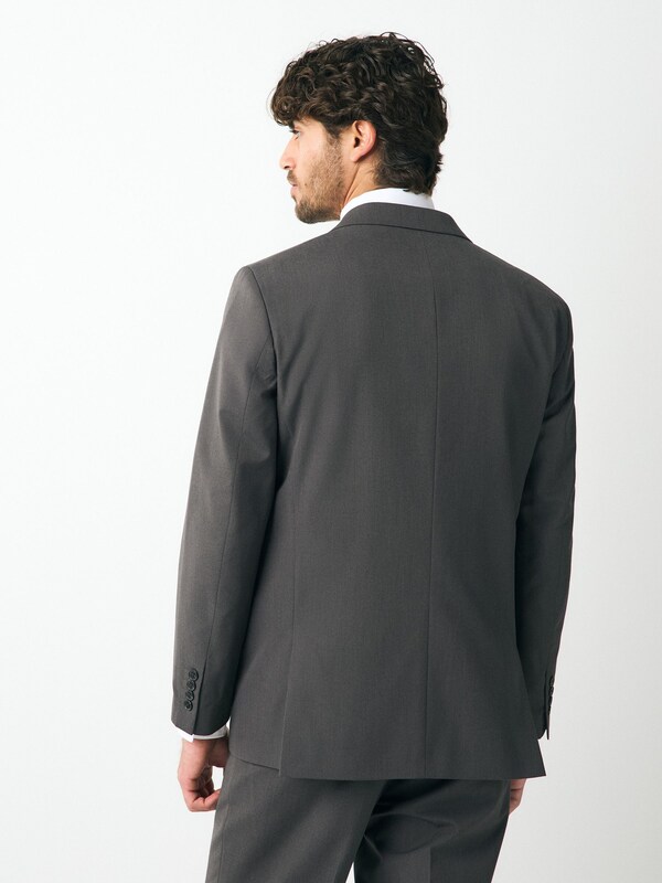 Seraphine Charcoal Grey Regular Fit Two Button Suit Jacket