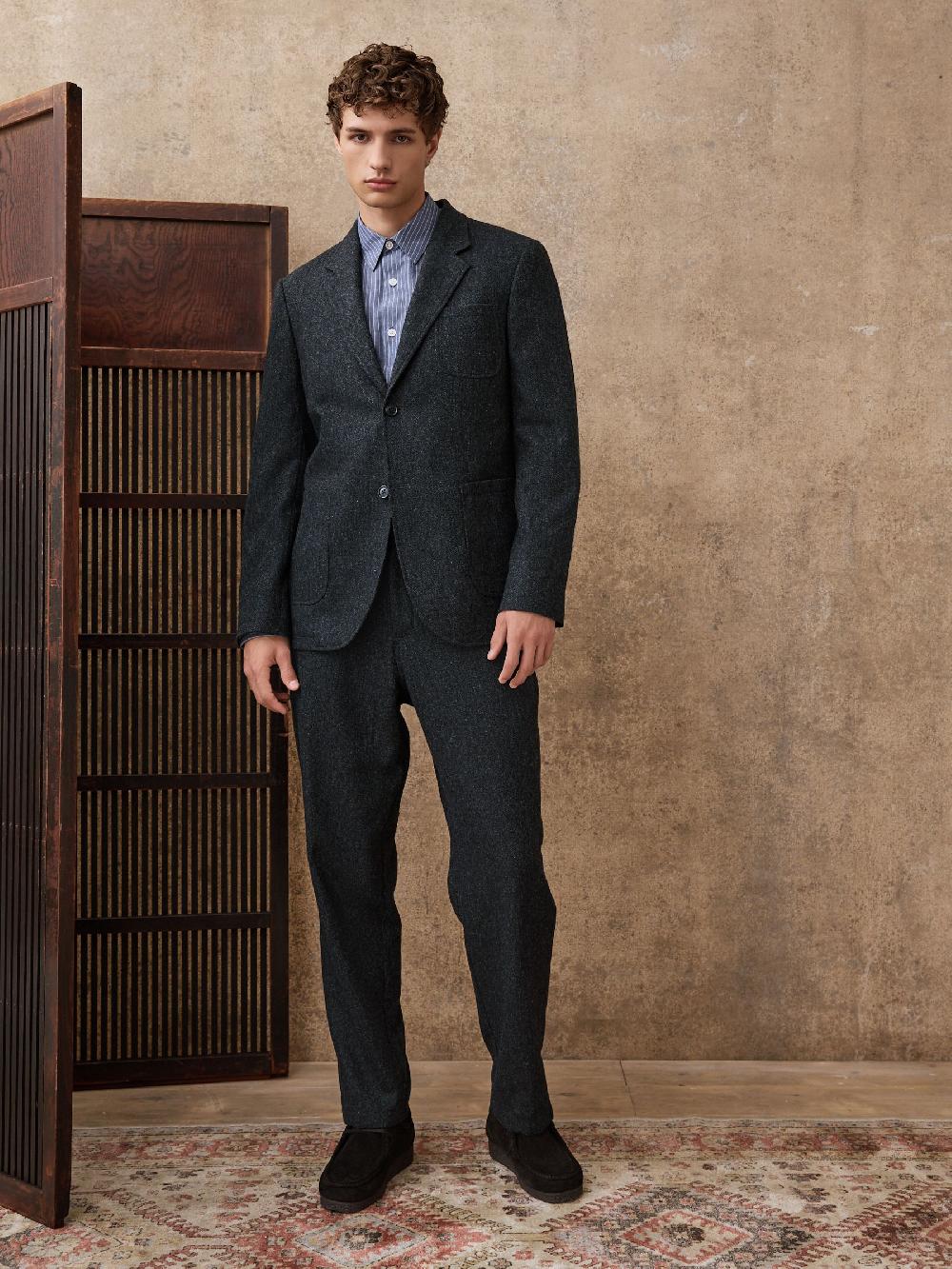 seraphine Charcoal Grey Relaxed Fit Wool Blend Suit Jacket seraphine Charcoal Grey Relaxed Fit Wool Blend Suit Jacket