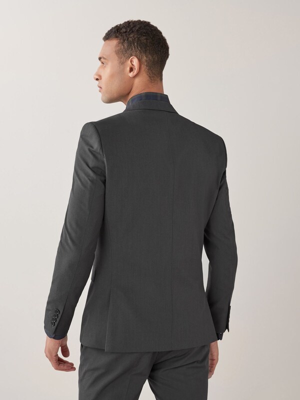 Seraphine Charcoal Grey Skinny Fit Two Button Suit Jacket