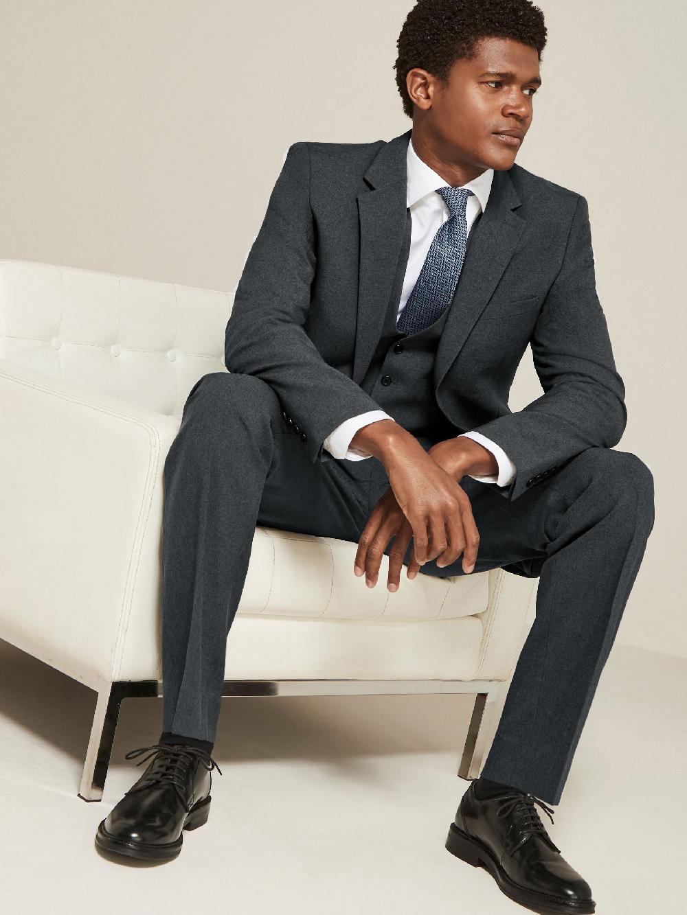 seraphine Charcoal Grey Slim Fit Essential Suit Jacket