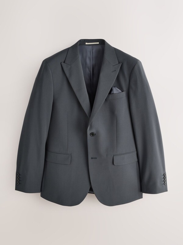 Seraphine Charcoal Grey Slim Fit Motion Flex Wool Blend Suit Jacket