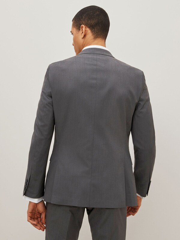 Seraphine Charcoal Grey Slim Fit Two Button Suit Jacket