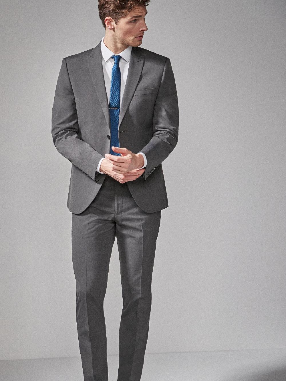 seraphine Charcoal Grey Tailored Fit Two Button Suit Jacket