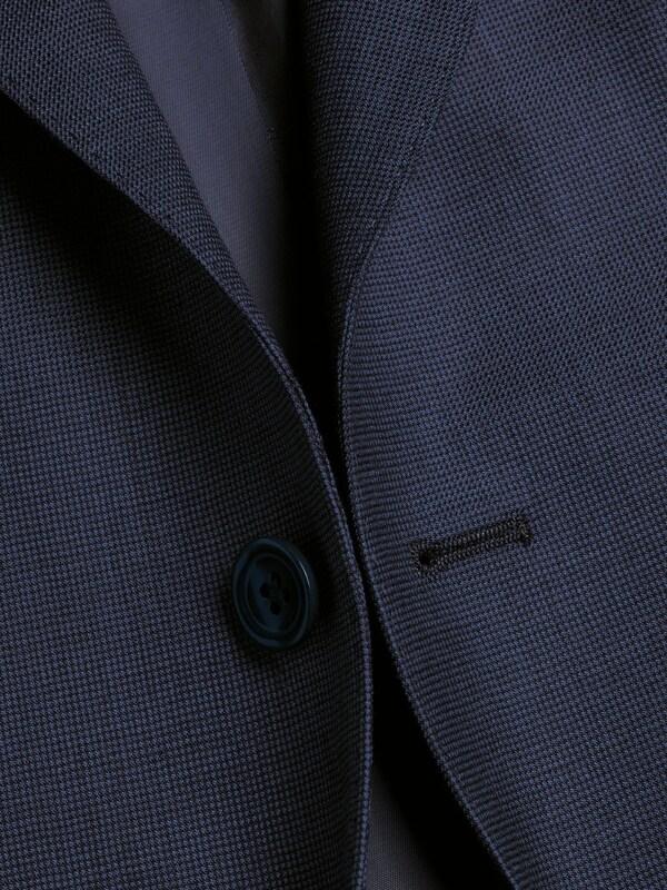 Seraphine Charles Tyrwhitt Blue Slim Fit End On End Travel Suit: Jacket