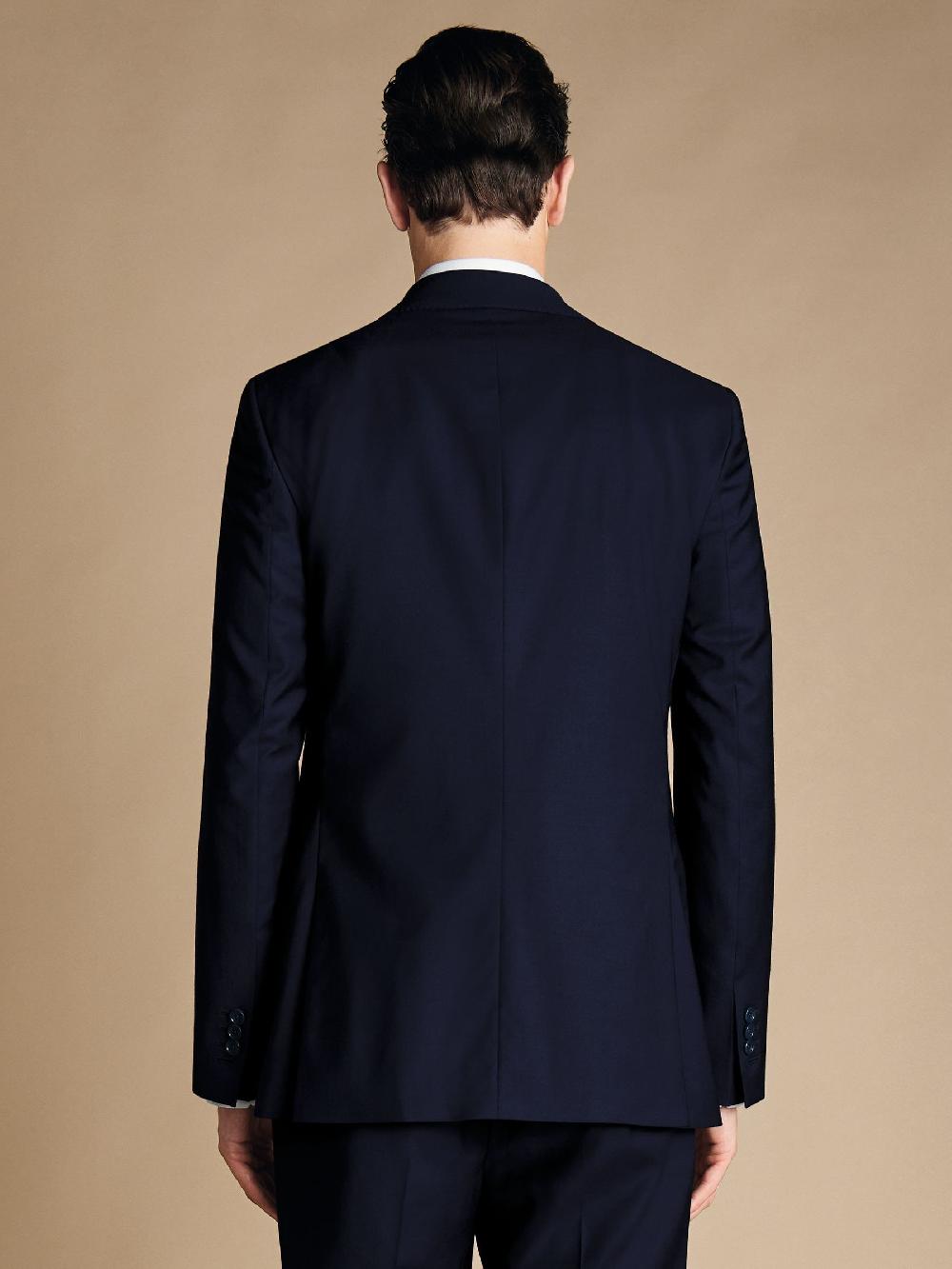 seraphine Charles Tyrwhitt Blue Slim Fit Italian Luxury Jacket