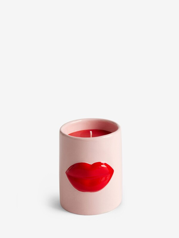 Seraphine Cherry & Almond Ceramic Lips Valentines 1 Wick Candle