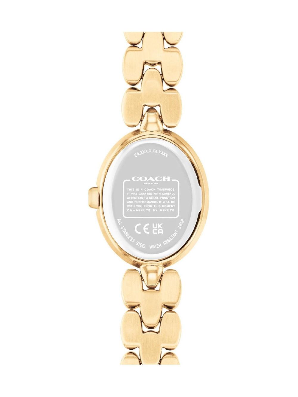 seraphine COACH Gold Tone Ladies Sammy 22mm Oval Watch