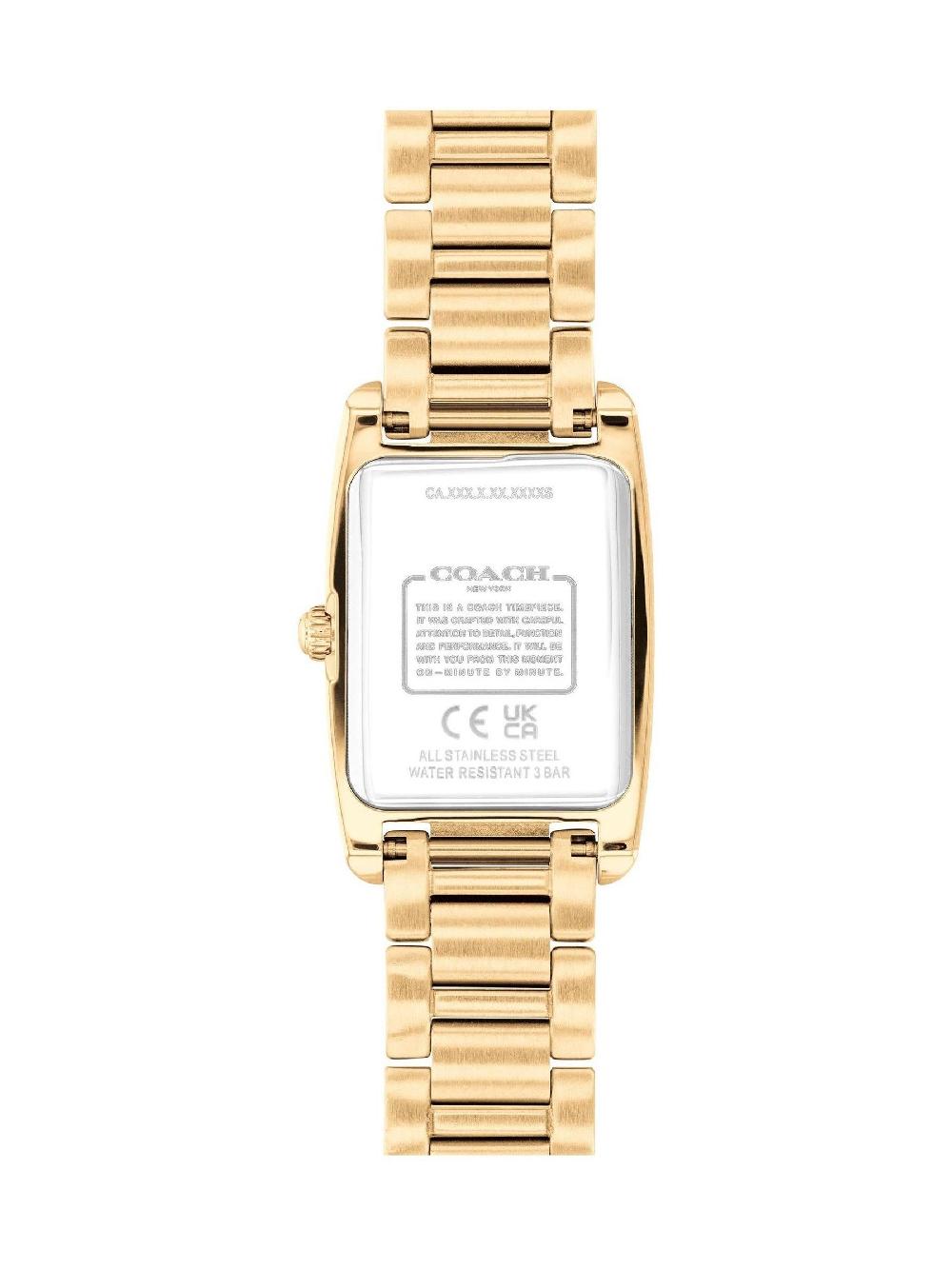 seraphine COACH Gold Tone Reese 20mm Light Bracelet Watch