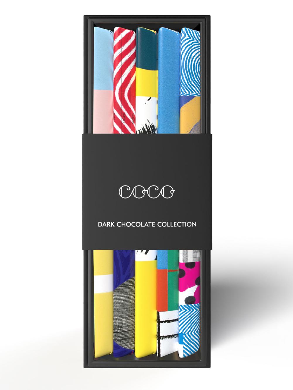 seraphine COCO Chocolatier Dark Chocolate 5 x 80g Bar Collection