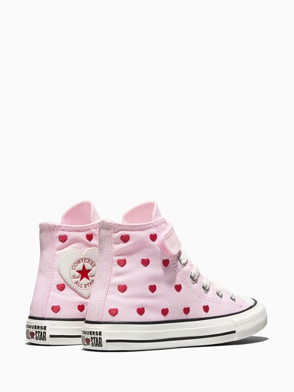 Seraphine Converse Pink Chuck Taylor Hearts And Rose High Trainers